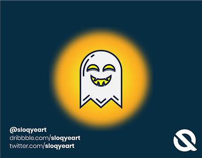 Hallowen Ghost art branding design ghost halloween icon illustration logo ui vector