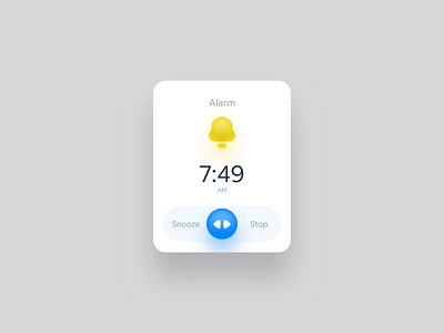 Alarm Animation & Interaction Screen alarm animation app design interface light notification smartwatch ui ui design ux