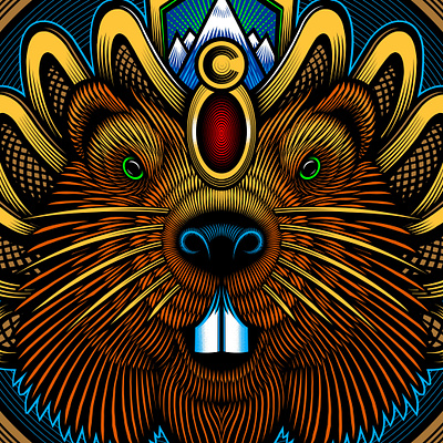 Carve Concepts "Beaver" logo branding design illustration illustrations linework logo logo design vector vector art woodcut
