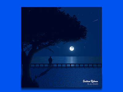 A charming view of beautiful Moon light beautiful design full moon illustration moon moonlight night sky