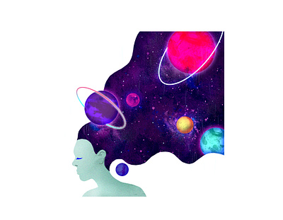 Cosmic Light app flat graphic design icon illustration minimal