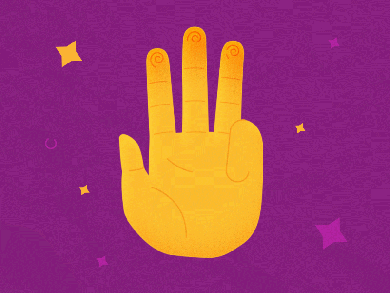 Hand Count animation design gif graphicdesign graphics hand handmade illustration motion vector