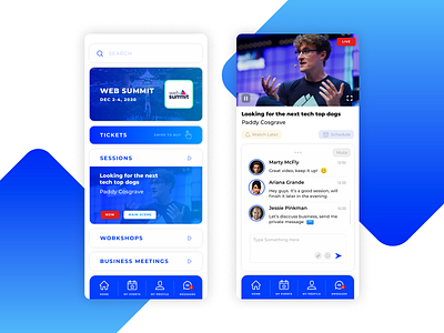 Confix Confrerence App app conference prototype ui ux