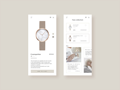 Watch Shop App Ui app cart mobile app store store app ui watch watch shop