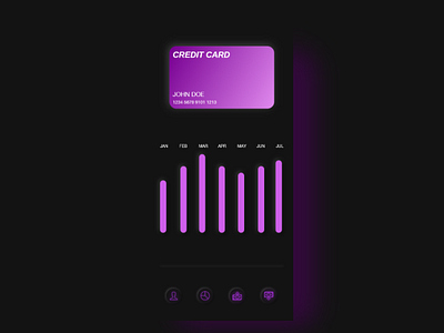 Neumorphic credit card/balance concept app design concept neumorphism ui ui design ux ux design