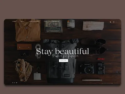 Elegance Store Design script serif ui uiux uiuxdesign whitespace