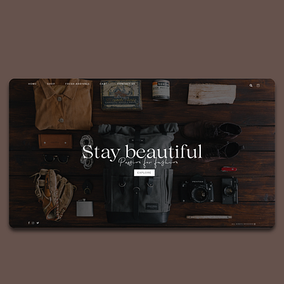 Elegance Store Design script serif ui uiux uiuxdesign whitespace