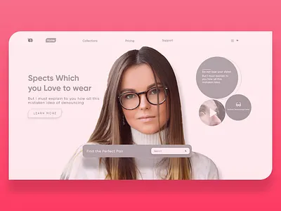 Spects Store Design cleandesign uiux uiux design uiuxdesign website