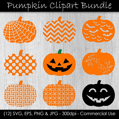 Halloween Pumpkins clipart digital art halloween halloween design halloween party pumpkin svg