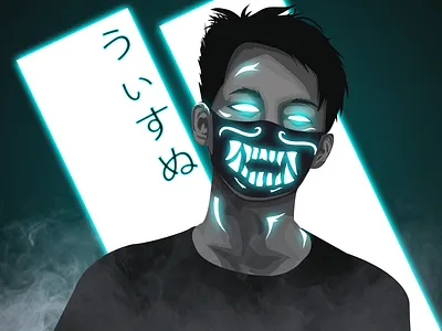 my vexel remake character character design design face glow illustration illustrator photoshop sketch vector vector art vectorart vectors vexel vexel art vexelart