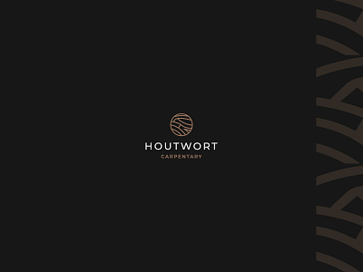 Houtwort Company Logo branding design flat icon illustration logo vector wood