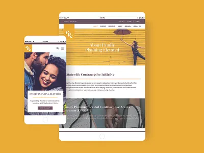 Family Planning Elevated Website branding branding design identity identity branding identity design mobile design mobile ui non profit ui design ux design web web design