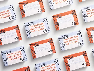Mock Election; One Stop Shop branding brexit education educational illustration package political school vote voter voting