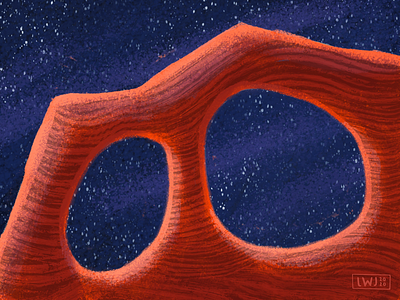 Rocky formation sketch