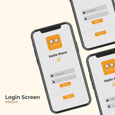 Mobile Signup Screen dailyui design illustration ui ux ui uxui