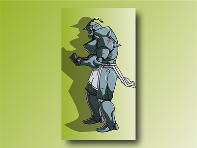 Alphonse Elric desing digitalart fmabrotherhood illustrator