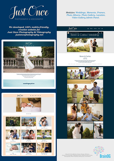 Photographer Website Project admin panel branding design photo photographer photography photography website php portal portal design responsive design responsive website web web design webdesign webflow website website design wedding wedding photography
