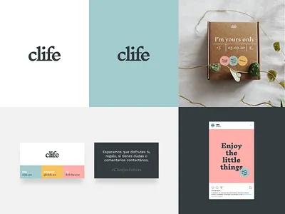 Clife - brand design box brand brand identity branding branding and identity branding concept branding design clean cute design gift box gifts instagram logo minimal minimalist retro type typeface typography