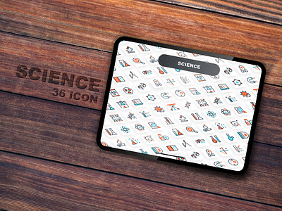 Science Icon concept design flat icon icon design icon set inspiration logo mockup
