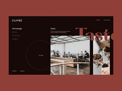 Inspiration Around Us No.1 clean ui coffee coffee shop design minimal shop uidesign uiux webdesign