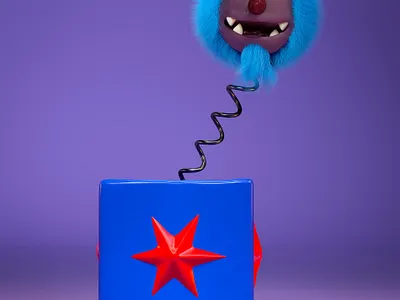 Evil Clown 3dart 3dartist 3dillustration 3dmodeling advertising