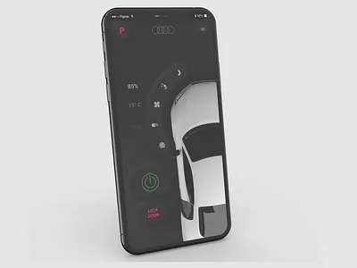 Car Remote Control App Concept appdesign audi car figma neumorphic neumorphic design ui ux