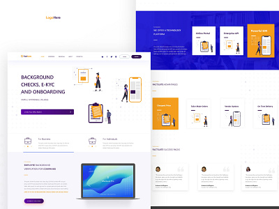 Landing Page Background Verification adobe xd adobexd branding clean ui clean ui design dribbble dribbble best shot landingpage ui uiux website xd xd design