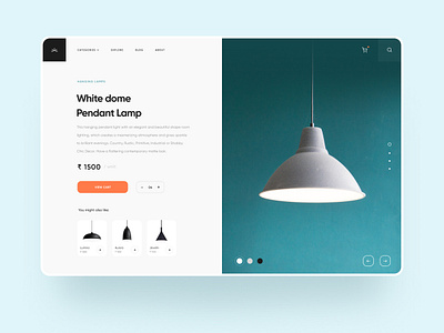 The Light Studio: Landing page lamp landing page landing page design landingpage minimal ui ux uidesign uiux webdesign website concept website design