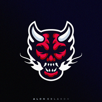 Demon logo design coreldraw demon design devil e sport forsale good illustration ilustrator logo nice