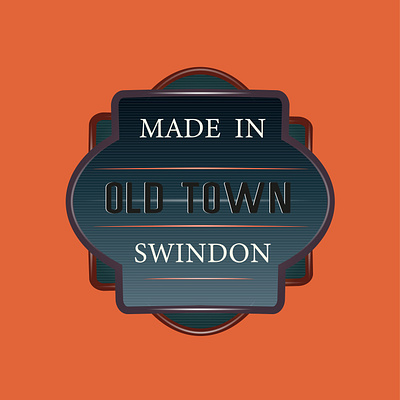 Made in Old Town Swindon adobe illustrator concept illustration illustrator logo old town swindon vector vintage wiltshire