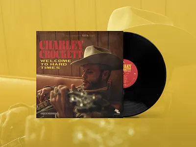 Welcome To Hard Times album art album cover album cover design americana charley crockett music art