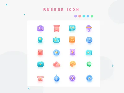 rubber icon icon design