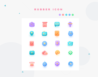 rubber icon icon design