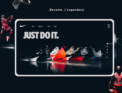 Nike Web Design - Store PH landing page nike nike shoes portfolio webdesign website