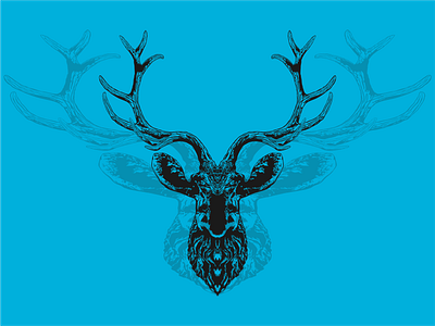 deer logo animal deer head logo