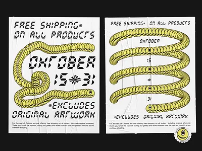 Poster - Store promotion branding brutalism design graphic konturpasha logo poster poster a day poster art poster design posters smile stickers typography vector