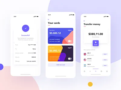 Krixi Wallet UI Kit bank app bank card banking banking app bill booking app clean ui finance finance app fintech home log in onboarding sign in ui ui design ui kit ui ux user interface wallet app