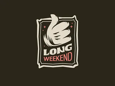 Long Weekend artwork branding cartoon design doodle drawing illustration logo typography vector