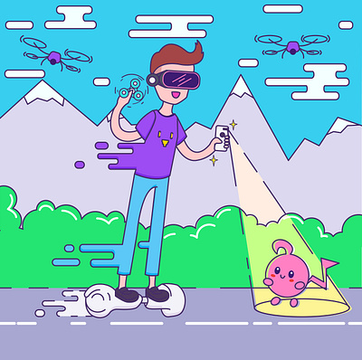 Trendy Guy illustration
