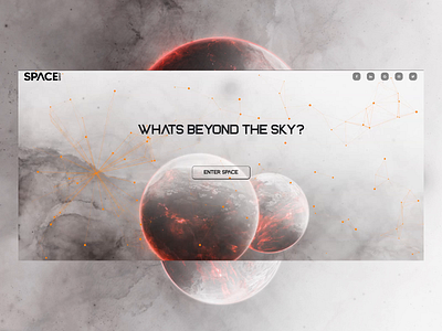 ParticleJS Interactive Landing Page animation background branding design javascript particlejs ui design uidesign uiux ux ux design uxdesign web design webdesign website