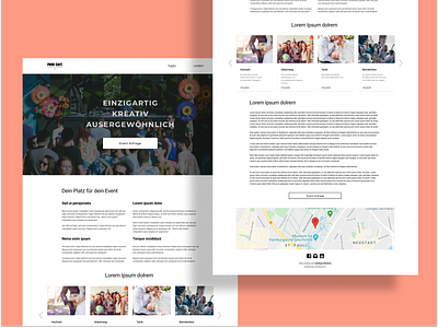 Event Handler birthday clean clean ui design event idea ui uiux ux web web design wedding