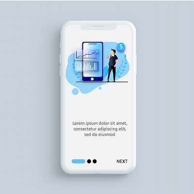 Onboarding screen app design illustration ilustrator photoshop ui