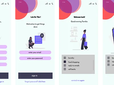 To Do app branding design flat graphic design illustration logo minimal ui ux