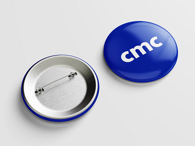 CMC - Pin (Blue) art direction button cebu club club management committee clubs cmc committee committees graphic design logo mark logo mark symbol management merch philippines pin pin button pin button design pin design pin mockup