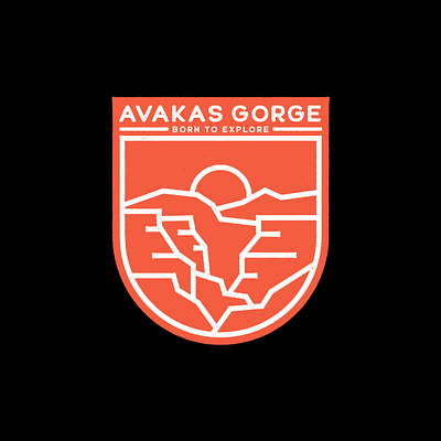 Avakas trail badge badge badgedesign branding cyprus design illustration logo sticker typography vector