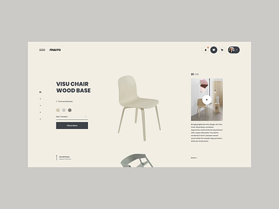 MUUTO Interaction brand chairs design ecommerce inspiration interaction interactive shop store transition ui ui design ux ux design web web design