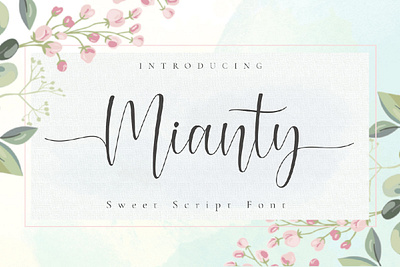 Free Mianty Script Font art brush cool craft creative design exclusive font graffiti hand handwritten ligature logo marker modern natural otf pen post poster