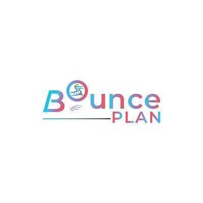 Travel logo for bounce plan brand identity branding branding design design graphic art graphic design graphics design illustration logo travel logo