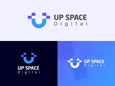 "UP SPACE DIGITAL" Logo Design best logo best logo mark best shot brand logo clean logo logo logo mark logotype minimal logo minimalist logo modern brand identity modern brand logo modern logo modern logo concept modern logo design modern logo mark