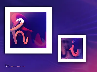 Typo Challenge H-I abc alphabet alphabet typography digitalcollage softypo typogaphy vivid